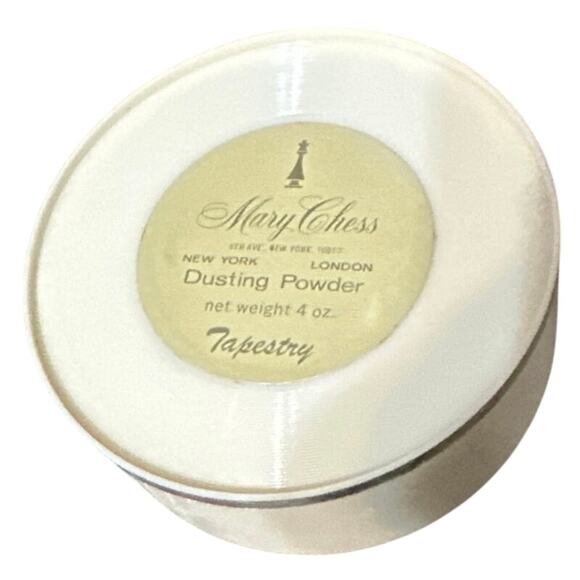 Vintage Mary Chess Dusting Powder container Large 8 Oz Tapestry Fragrance - Picture 4 of 4